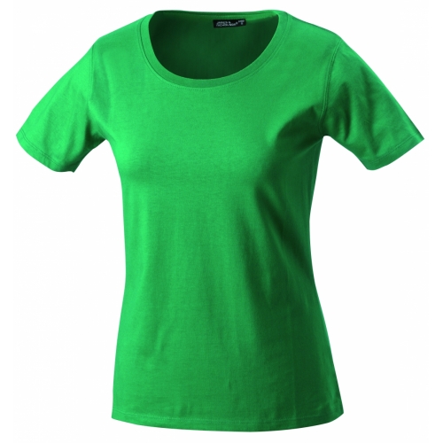 J&N Ladies' Basic-T női póló, zöld S