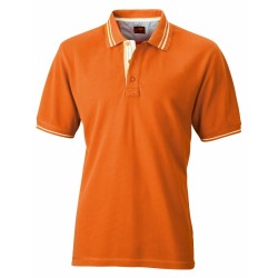 J&N Lifestyle galléros póló, narancssárga XL