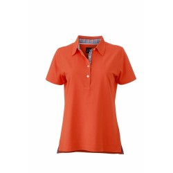 J&N Ladies' Plain Polo női galléros póló, narancssárga XL