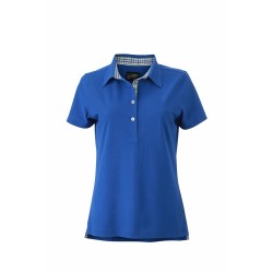 J&N Ladies' Plain Polo női galléros póló, kék L