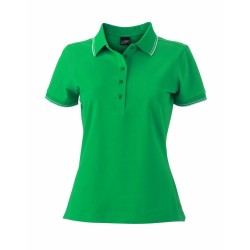 J&N Ladies' Polo női galléros póló, zöld M
