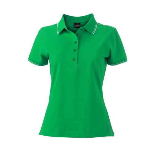 J&N Ladies' Polo női galléros póló, zöld L