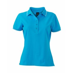 J&N Ladies' Polo női galléros póló, kék XXL