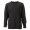 J&N Men's Basic Sweat pamut pulóver, fekete 3XL